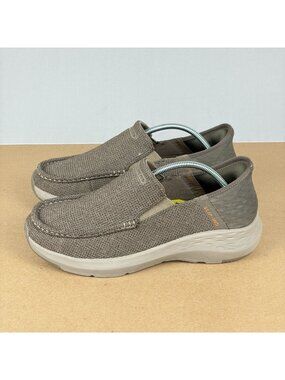 Skechers Slip-Ins Parson Ralven Extra Wide Fit Shoes Mens 8 Taupe Tan Handsfree